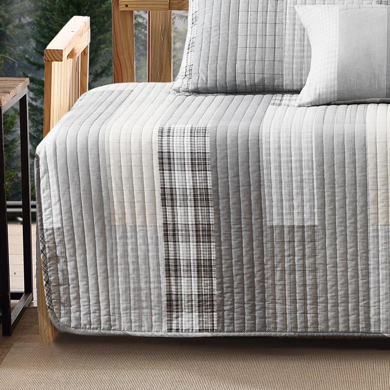 Eddie Bauer Eddie Bauer Fairview Grey Cotton 4 Piece Daybed Cover Set