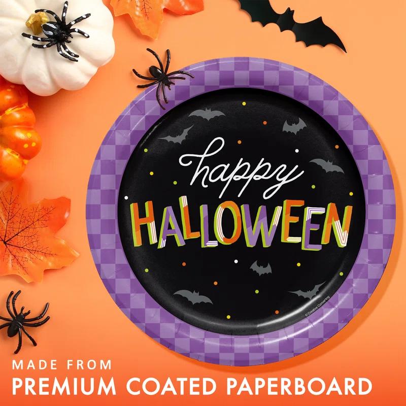 Creative Converting Creative Converting Retro Happy Halloween Paper Plates, 24 ct