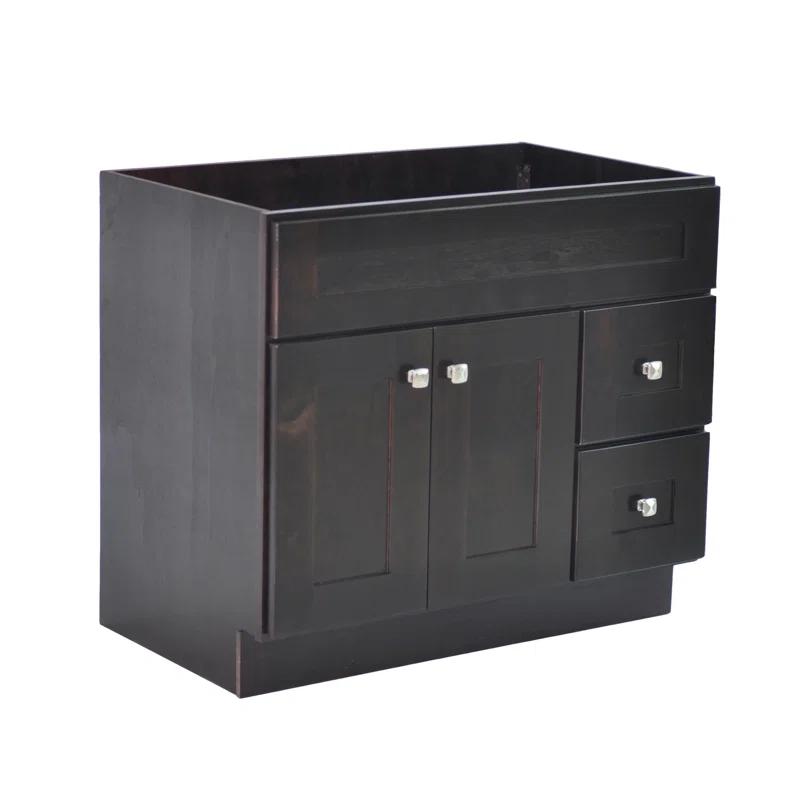 Design House Brookings 36 Inch Bathroom Vanity, Ready to Assemble, Solid Wood, Sherwin Williams – Design House, 587097