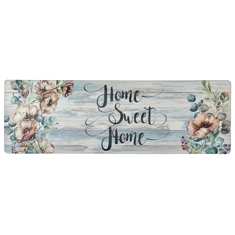 SoHome Cozy Living Home Sweet Home Floral Anti-Fatigue Mat