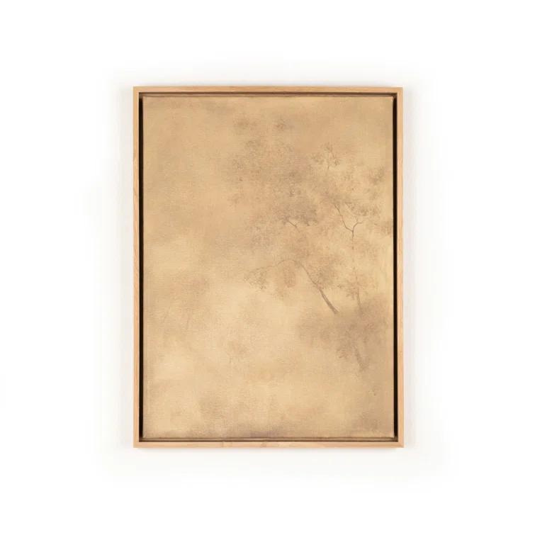 Atmospheric Graphic Art Print on Canvas with Solid Wood Floater Frame