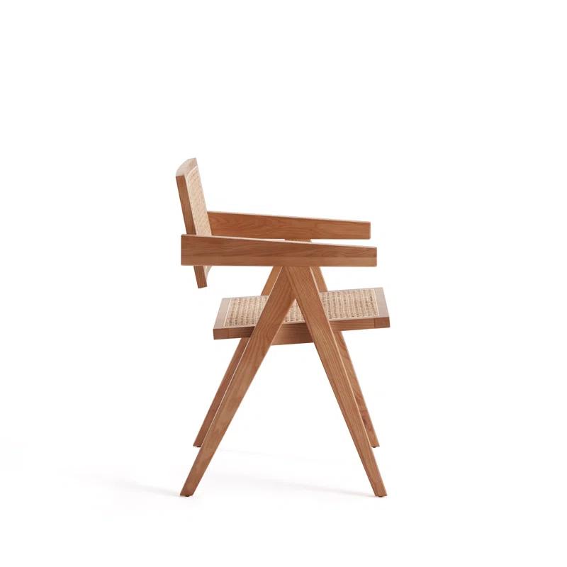 Manhattan Comfort Hamlet Solid Wood Arm Chair