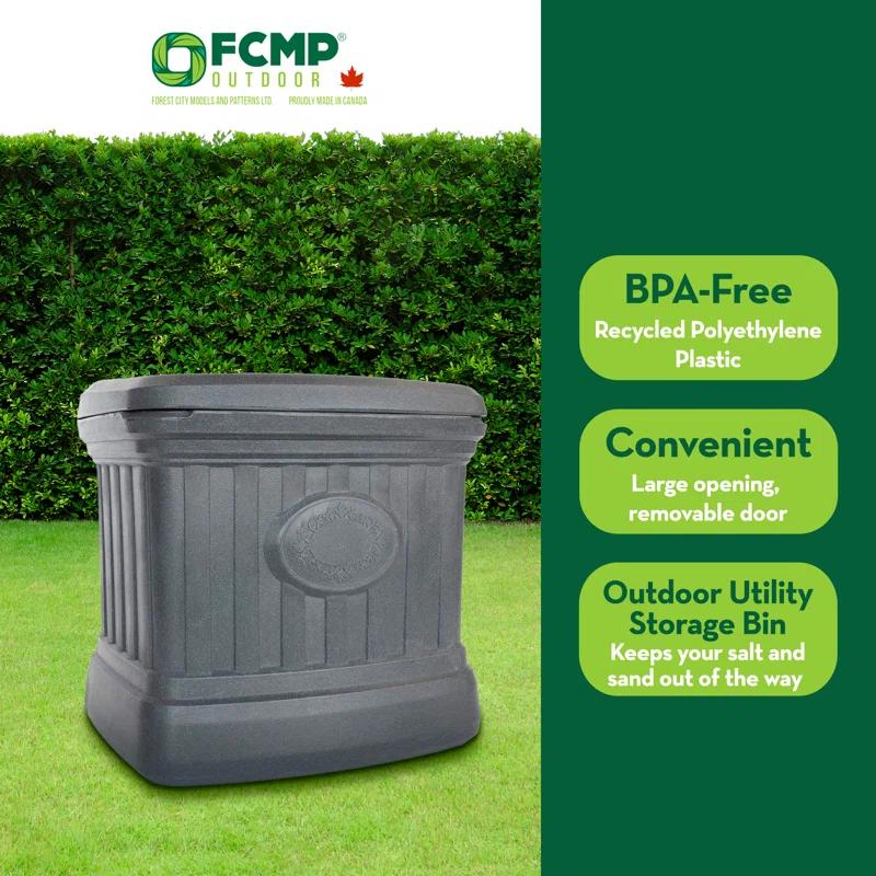 FCMP Outdoor FCMP Outdoor 19'' W 37 Gallons Water Resistant Plastic Deck Box in Gray