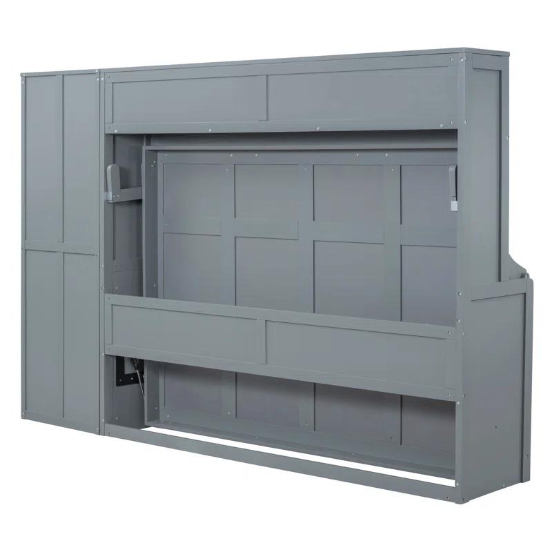 SHANRUGUOJI Murphy Bed Wall Bed With Closet And Drawers