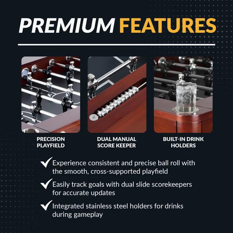 Hathaway Games Millennium 54.75'' Wood Foosball Table