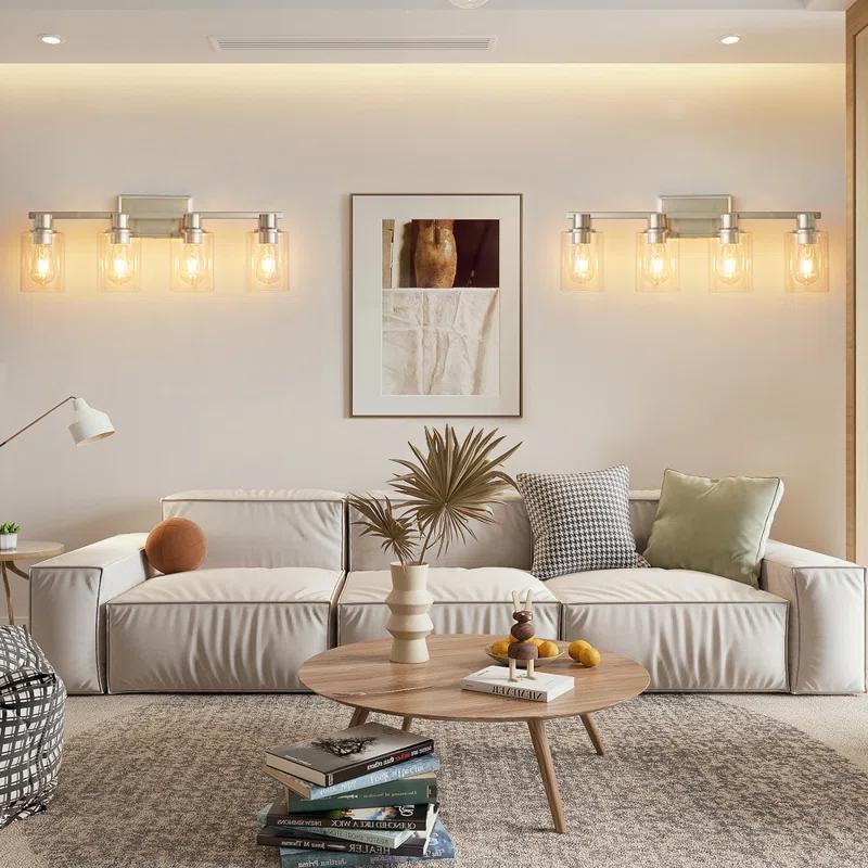 4 - Light Dimmable Vanity Light Mirror Headlights