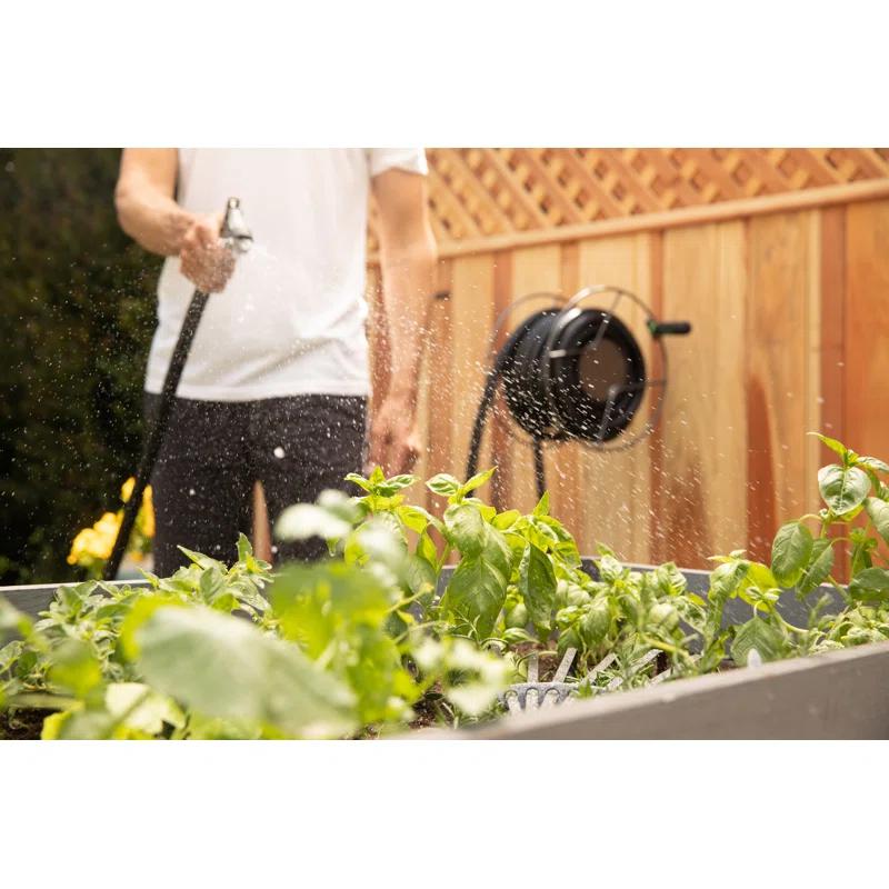 Yard Butler Yard Butler Mighty Reel Steel Wall Mounted Swivel Hose Reel - 75'