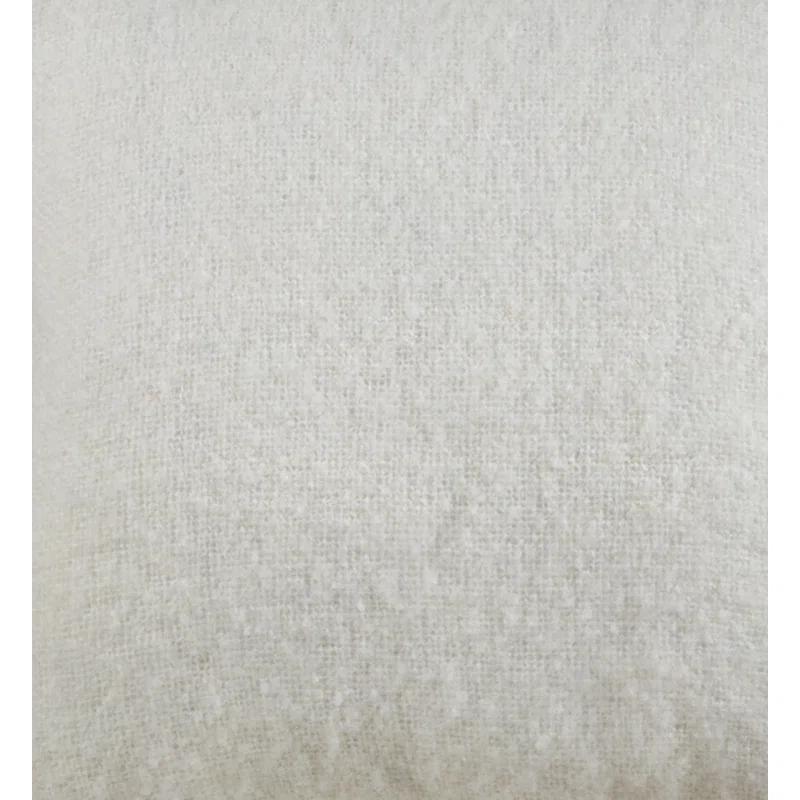 Saro Angora Collection Reversible Throw Pillow
