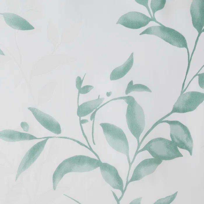 Madison Park Trent Botanical Burnout Floral Printed Shower Curtain & Reviews | Wayfair