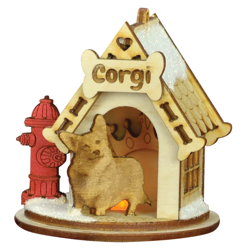 Old World Christmas Wood Animals Hanging Figurine Ornament