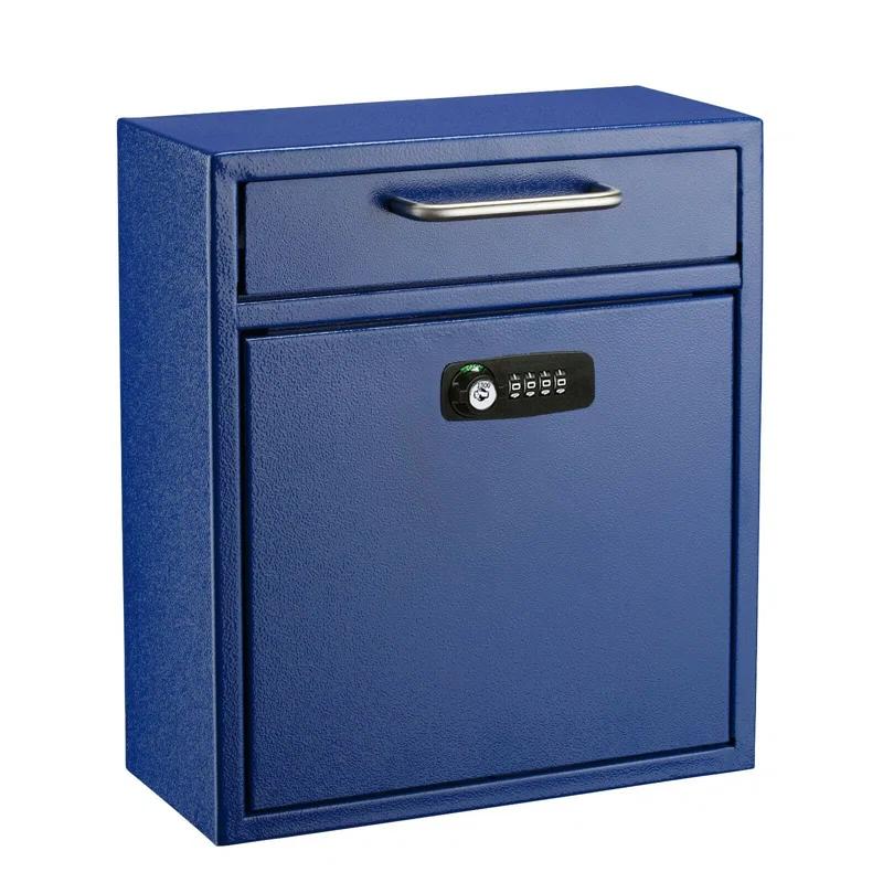 AdirOffice Wall-Mount Secure Drop Box Mailbox with Key and Combination Locking System
