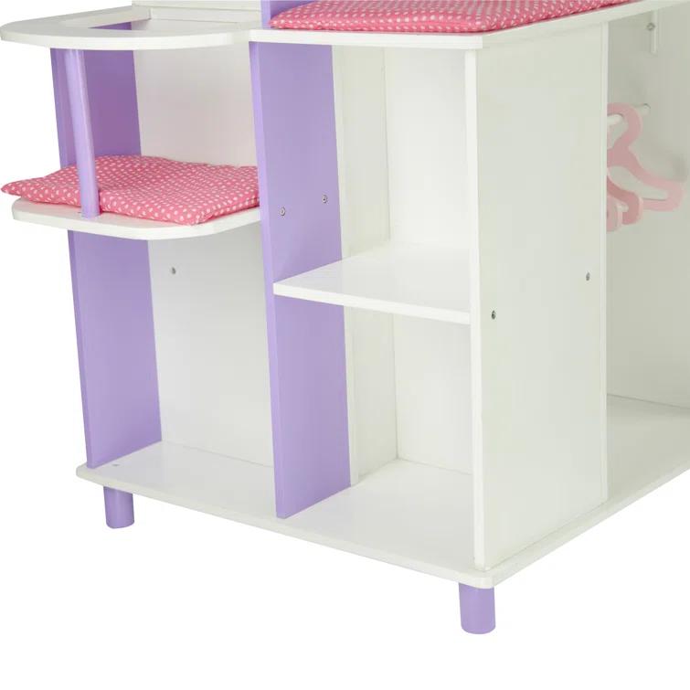 Teamson Kids Olivia's Little World Wooden Doll Changing Station
