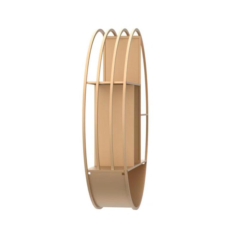Everly Quinn Round 3 Tier Wall Mounted Floating Shelf for Bathroom