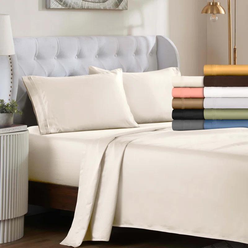 Tipton 1500 Thread Count Egyptian Cotton 2 Piece Pillowcase (Set of 2)
