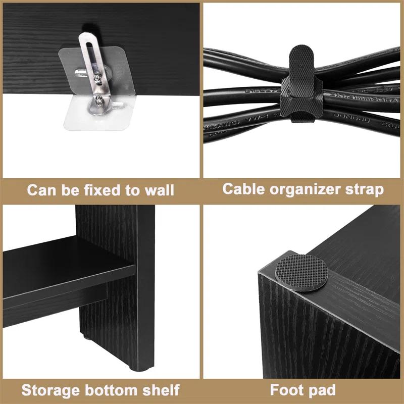 Latitude Run® Narrow Sofa Table With Sockets, USB Ports And Charging Station