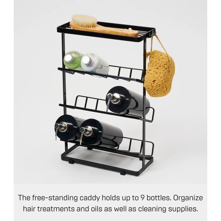 Yamazaki Home Tower Yamazaki Home Free Standing Shower Caddy - Bathroom Organizer Storage Holder, Steel