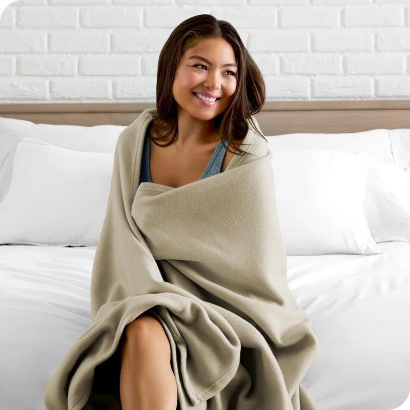 Bare Home Lightweight Polar Fleece Blanket