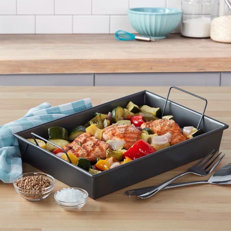 Chicago Metallic Chicago Metallic Professional 13-Inch Non-Stick Roast Pan With Rack