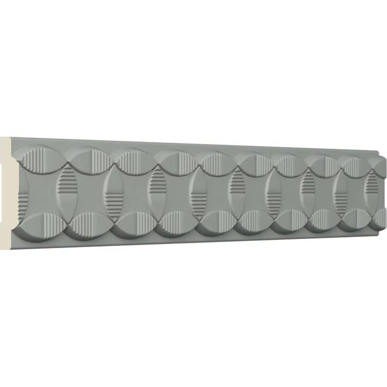 Ekena Millwork Endurathane Cole Chair Rail, 1 7/8"H x 1/2"P x 94 1/2"L, (1 1/8"Repeat), Factory Primed (8-Pack) (Set of 8)