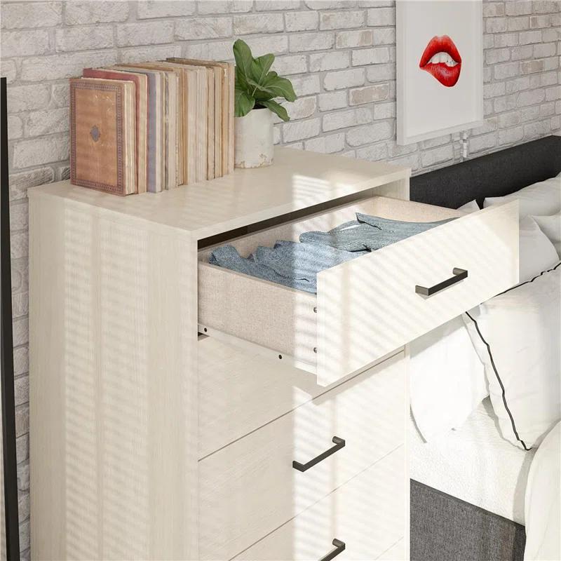 Novogratz Kelly 27.19'' W Unfinished 5 - Drawer Dresser