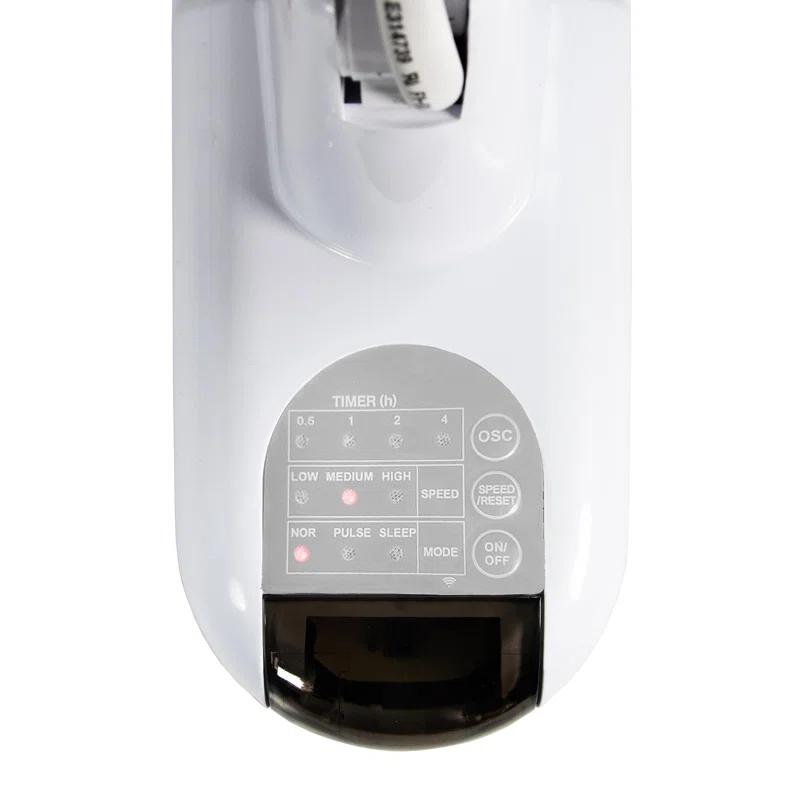 UNIVERSAL WINDOW SOLUTIONS Oscillating Wall Mount Fan With Adjustable Vertical Tilt, 16 Inch, 3 Speed, Metal Grille, 90 Degree Oscillation, 3 Modes: Normal, Pulse, And Sleep, 4H Timer, & Wi-Fi App Control