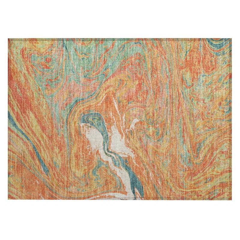 Machine Washable Indoor/Outdoor Chayden ACN1061 1'8" x 2'6" Rug