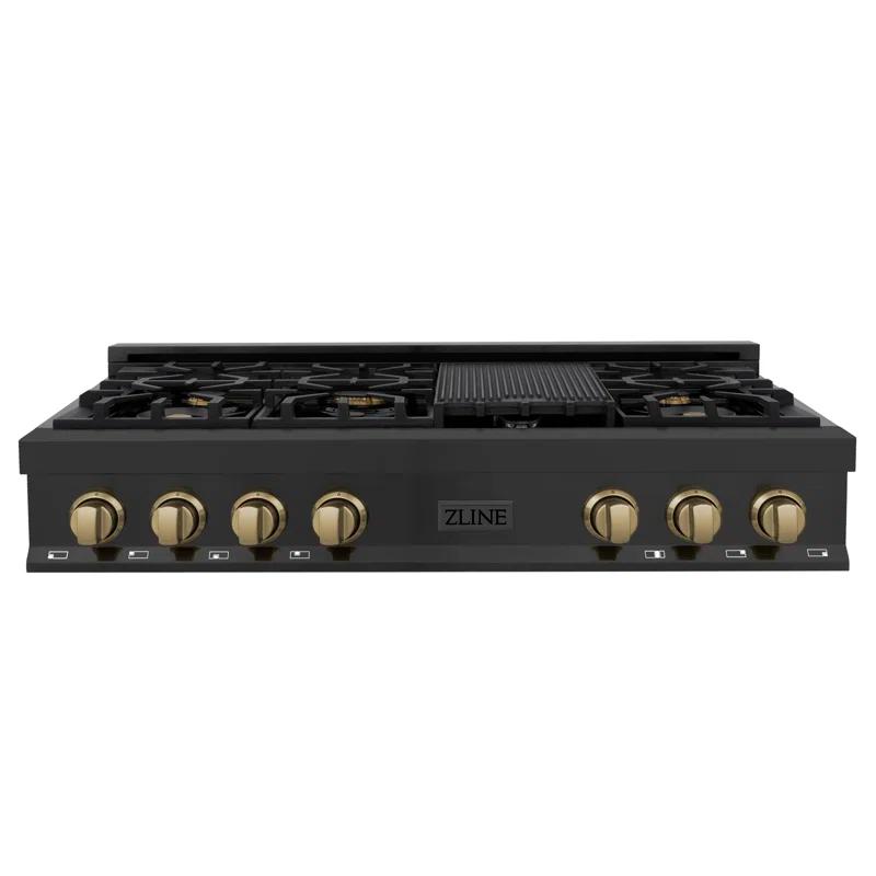 ZLINE Autograph 48 in. Legacy Gas Rangetop in Stainless Steel