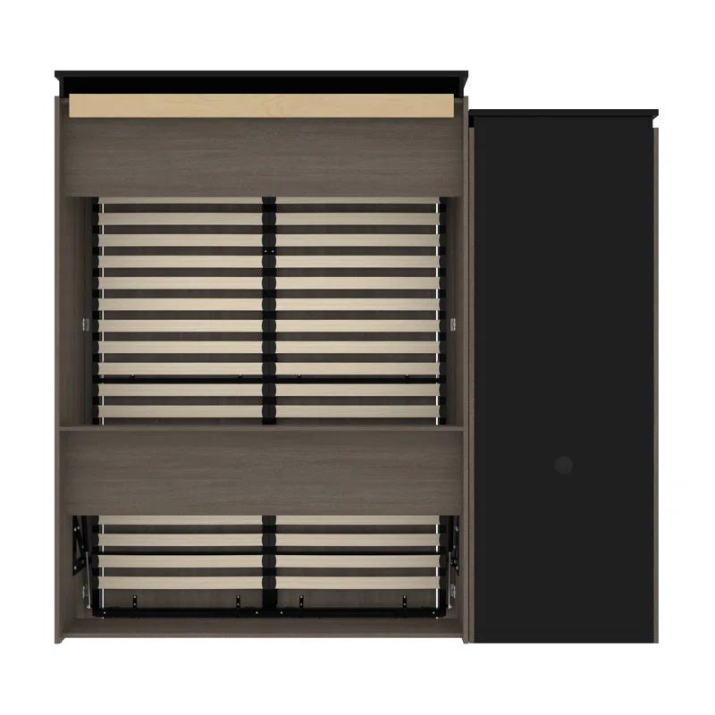 Mercury Row® Armiead Murphy Bed with Shelves and Pull-Out out Dewsk