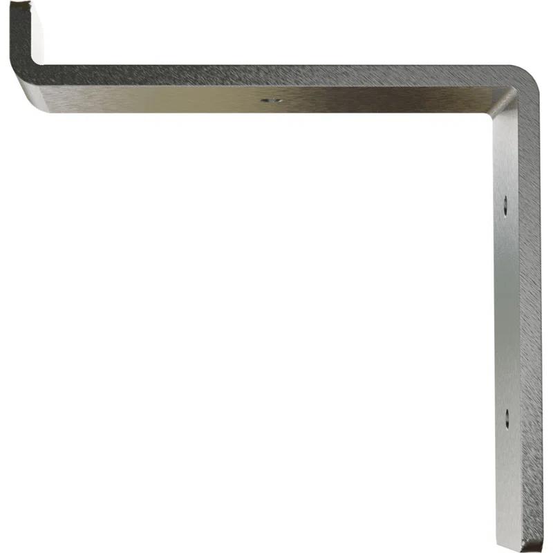 Ekena Millwork 2"W x 6"D x 6 1/4"H Steel Truss Shelf Bracket, Stainless Steel