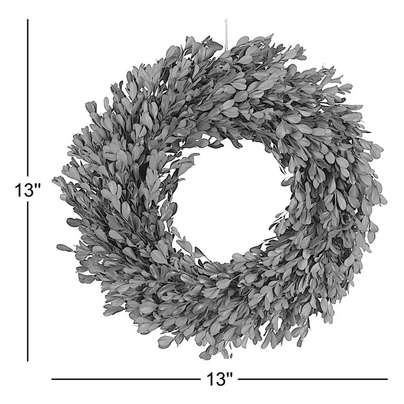 Round Faux Boxwood Wreath