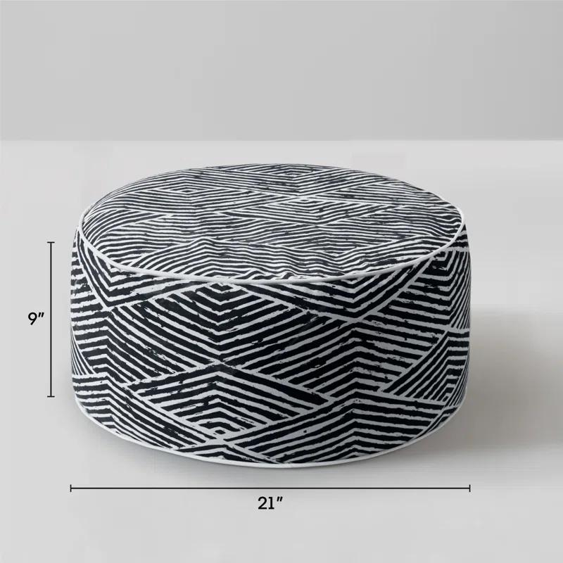 Costa Portable Water Repellent Inflatable Round/Cube Ottoman