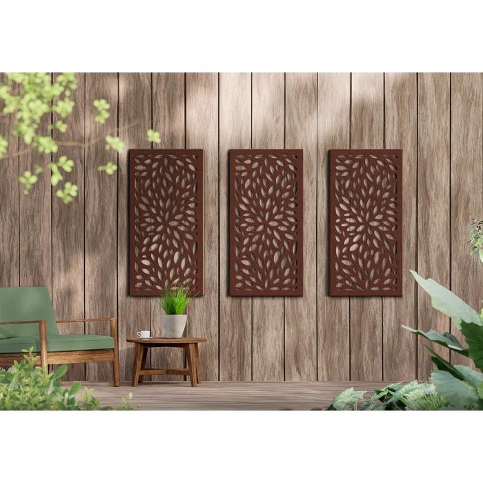 DESIGN-VU Floral Decorative Privacy Panel