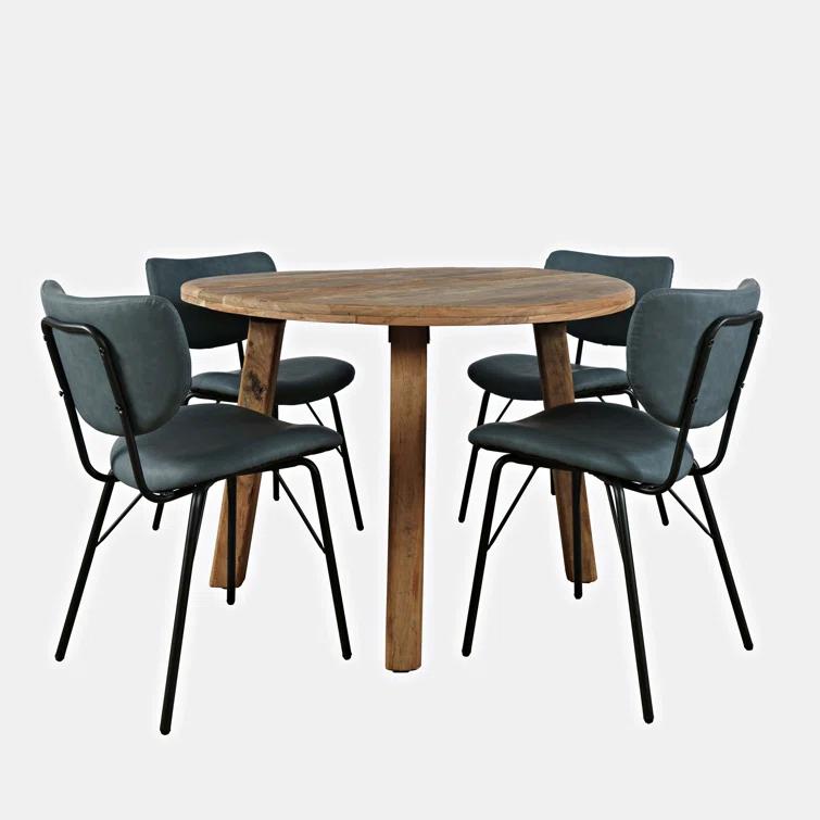 George Oliver Juliana 4 - Person Solid Wood Dining Set