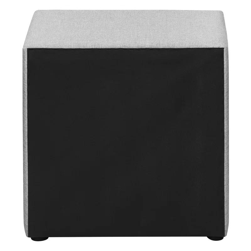 Mercer41 Nightstand, Nightstand, End, Side, Lamp, Storage Drawer, Bedroom, Upholstered, Linen Look, Transitional