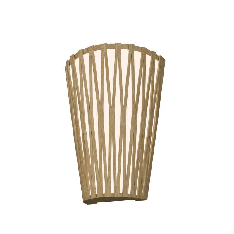Living Hinges Manufactured Wood Flush Mounted Sconce