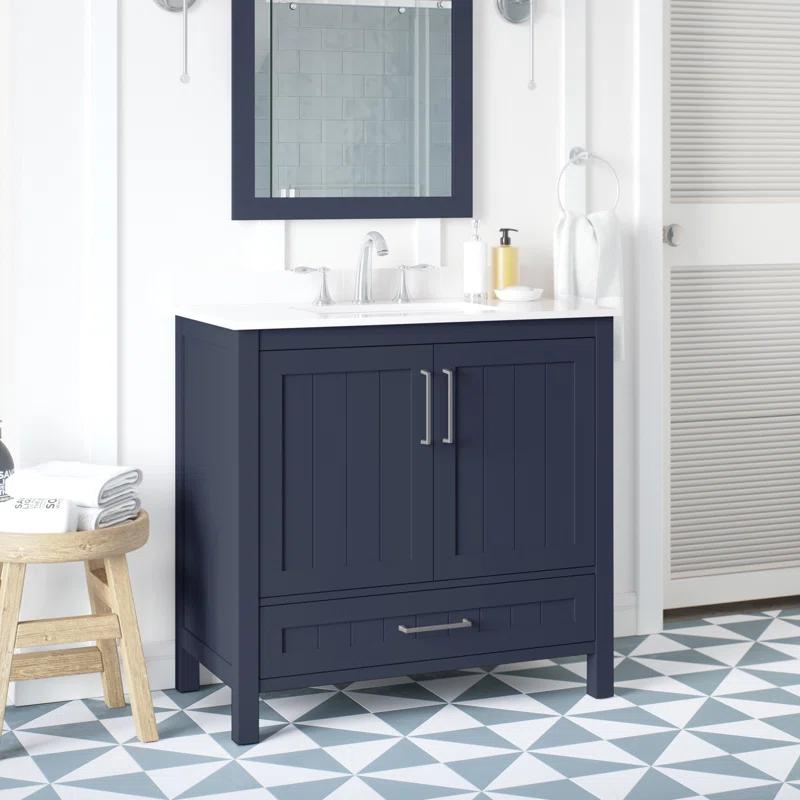 Ove Decors OVE Decors Kansas 36" Single Bathroom Vanity, in Midnight Blue Finish