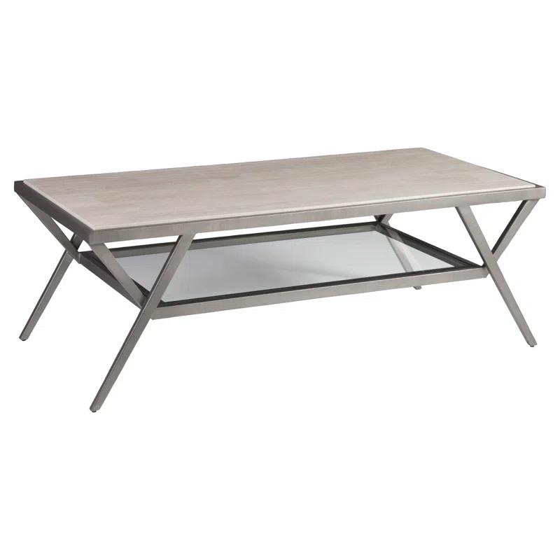 Artistica Home Signature Designs Adamo Silver Gray Cocktail Table