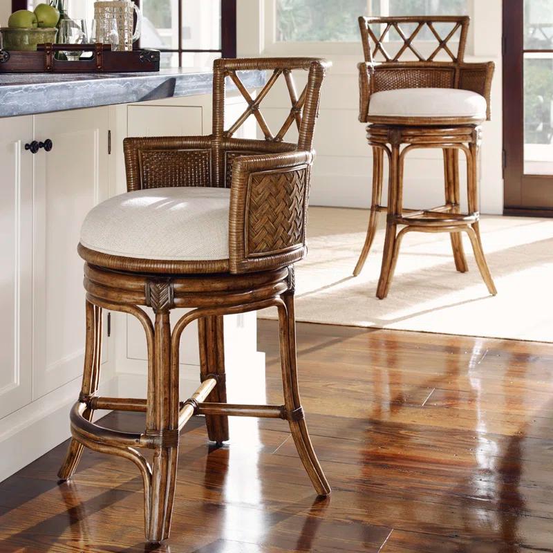 Tommy Bahama Home Bali Hai Kamala Bay Swivel Stool & Reviews | Wayfair