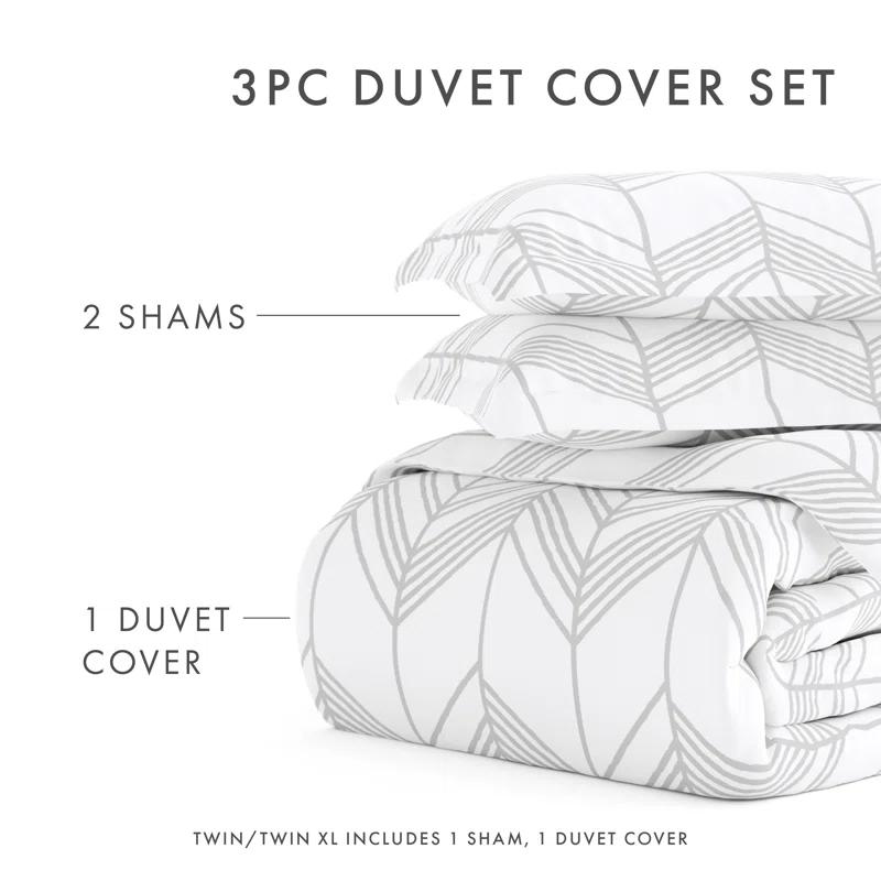 Home Alps Chevron Pattern Duvet Cover Set