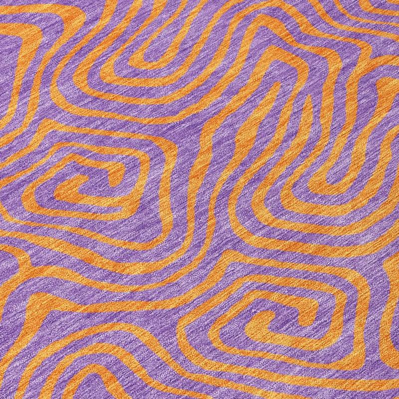 Machine Washable Indoor/Outdoor Chayden ACN1031 Purple 2'3" x 7'6" Runner Rug