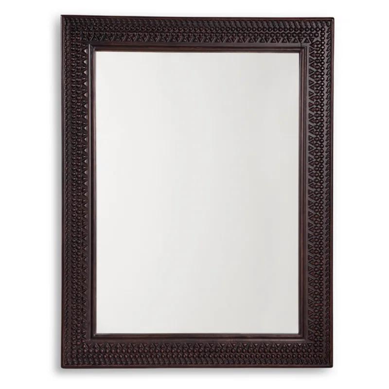 Ebern Designs Solid Wood Flat Mirror