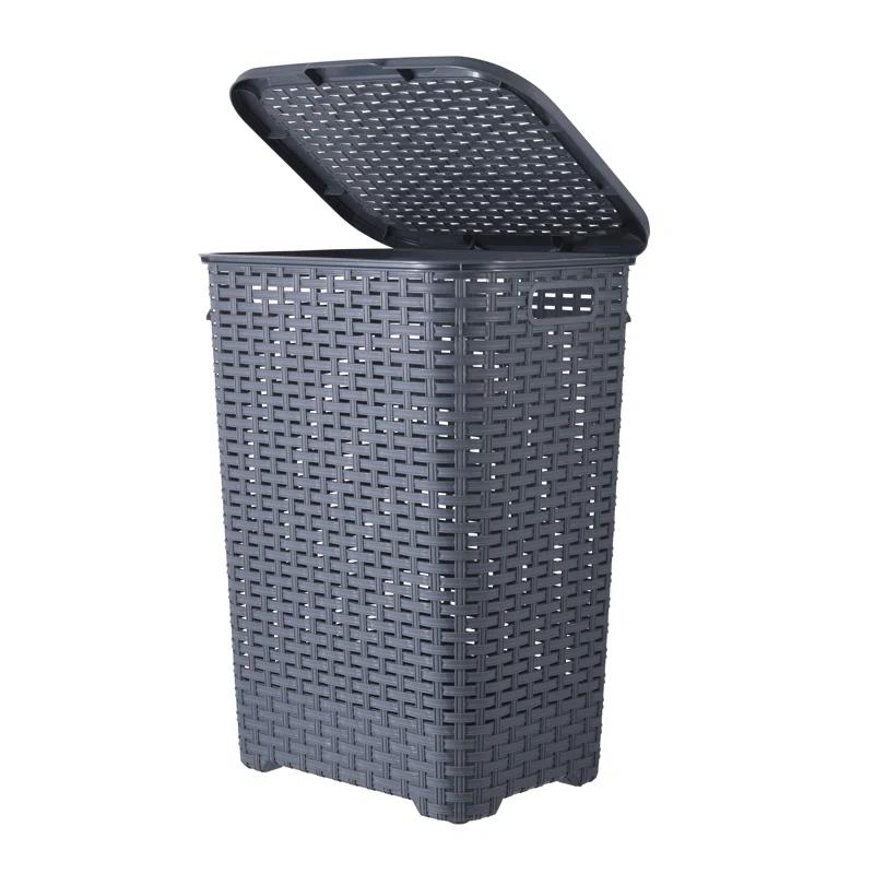 Rebrilliant Plastic Laundry Hamper with Handles