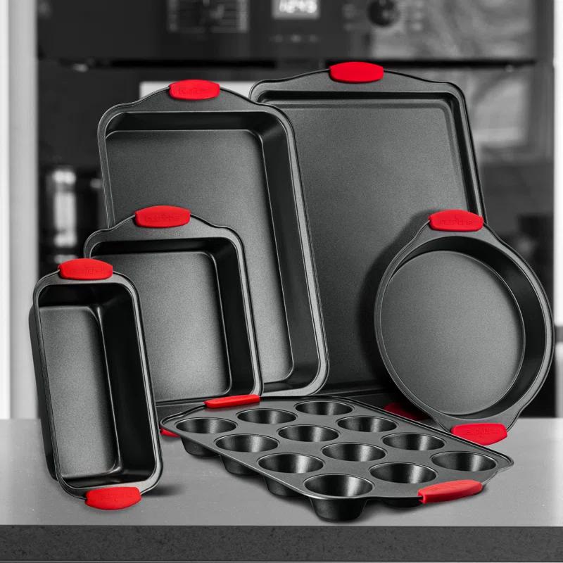 NutriChef Nutrichef 6 Piece Non-Stick Steel Bakeware Set