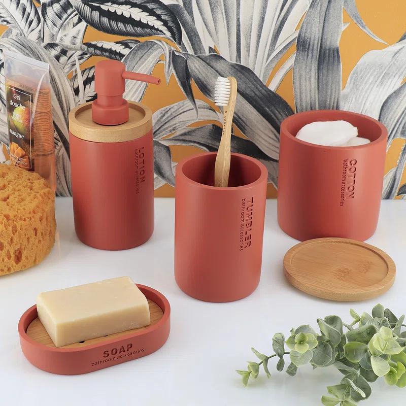 Evideco Willis Bathroom Accessory Set 5 Pieces