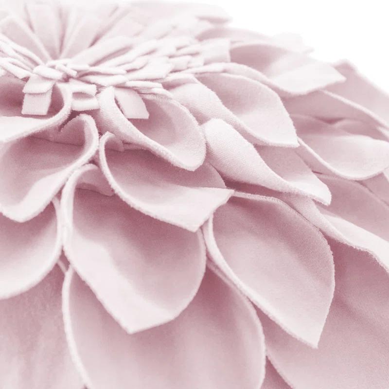 JWH 3D Floral Accent Pillow Handmade Flower Throw Pillow Decorative Cushion Cover & Insert