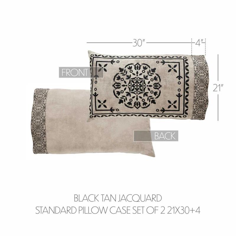 VHC Brands Custom House Cotton Blend Twill Geometric - Set of 2 (Set of 2)