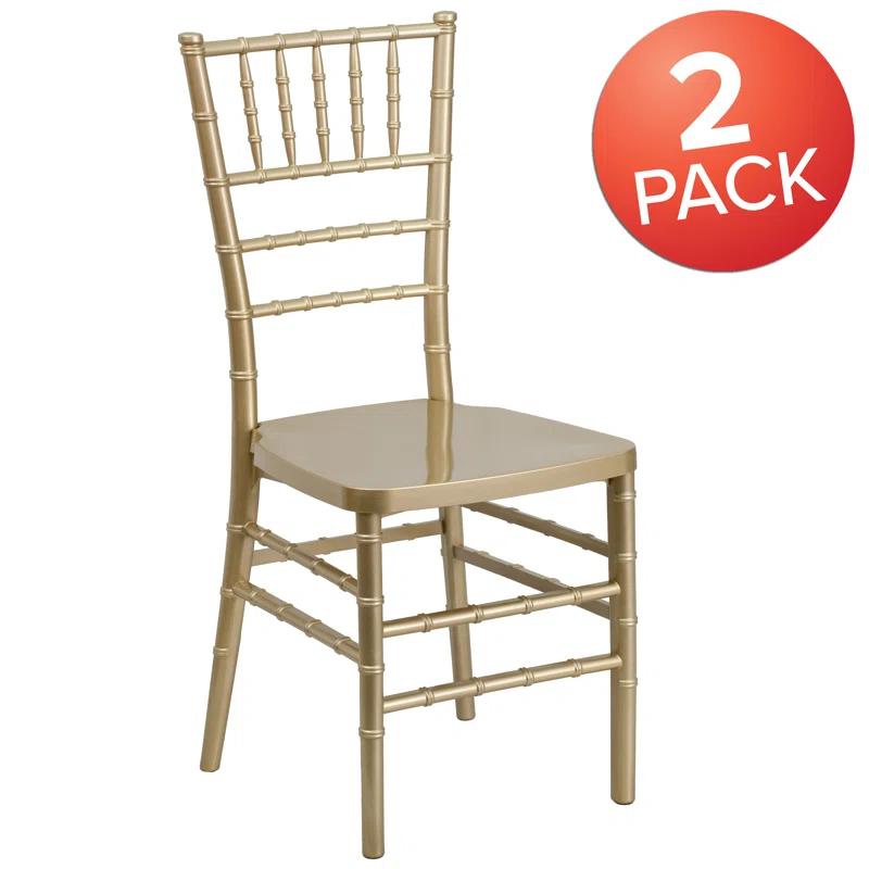 Flash Furniture Emma Premium Series Resin Stacking Chiavari Chair (Set of 2)