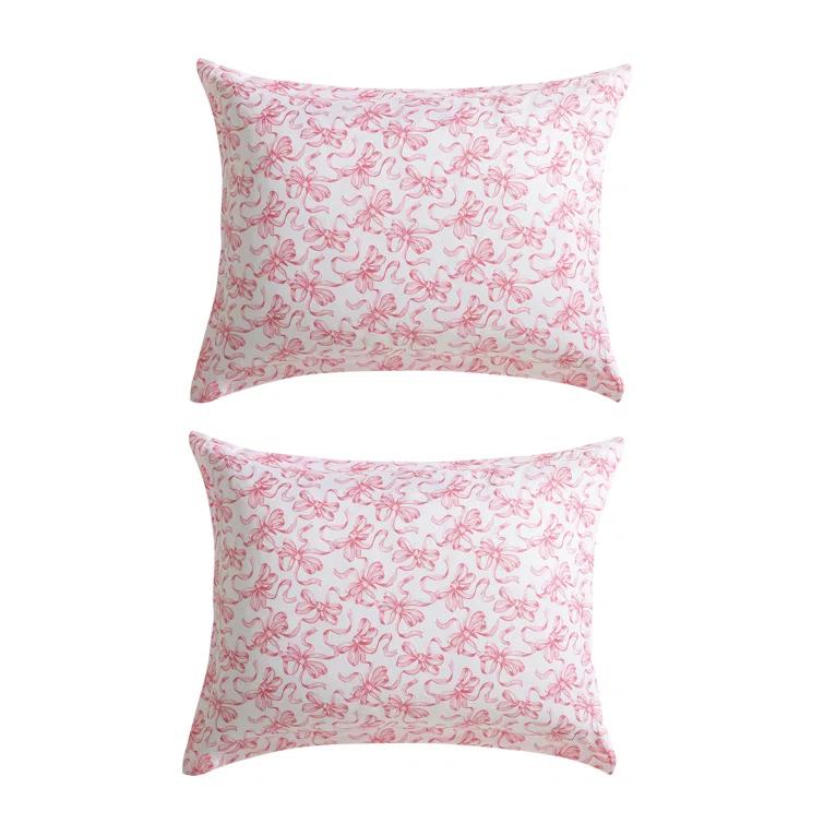 Betsey Johnson Betsey Johnson Ballet Bows Pink Reversible Duvet Cover Set