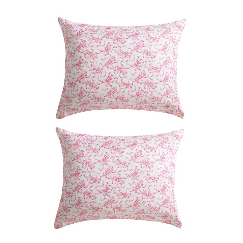 Betsey Johnson Betsey Johnson Ballet Bows Pink Reversible Duvet Cover Set