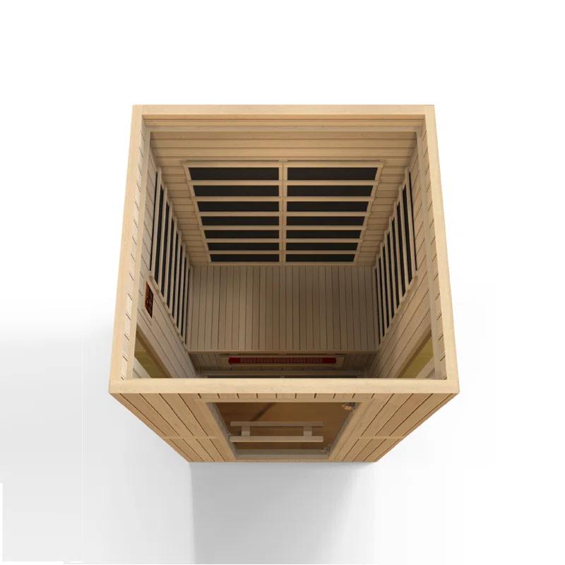 Dynamic Infrared Dynamic Infrared Maxxus 2 - Person Bluetooth Compatible FAR Infrared Sauna in Hemlock